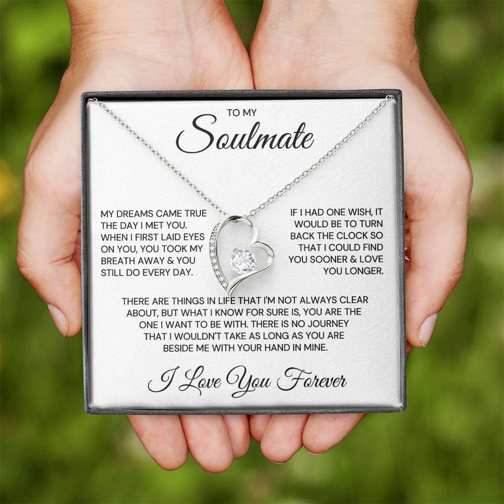 Gift for Soulmate "The Day I Met You" Forever Love Necklace