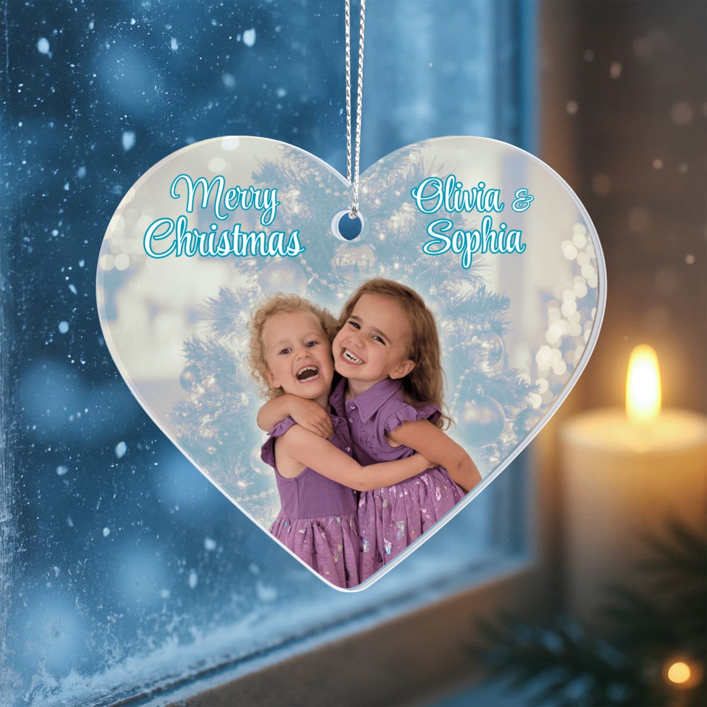 Olivia and Sophia Christmas Ornament