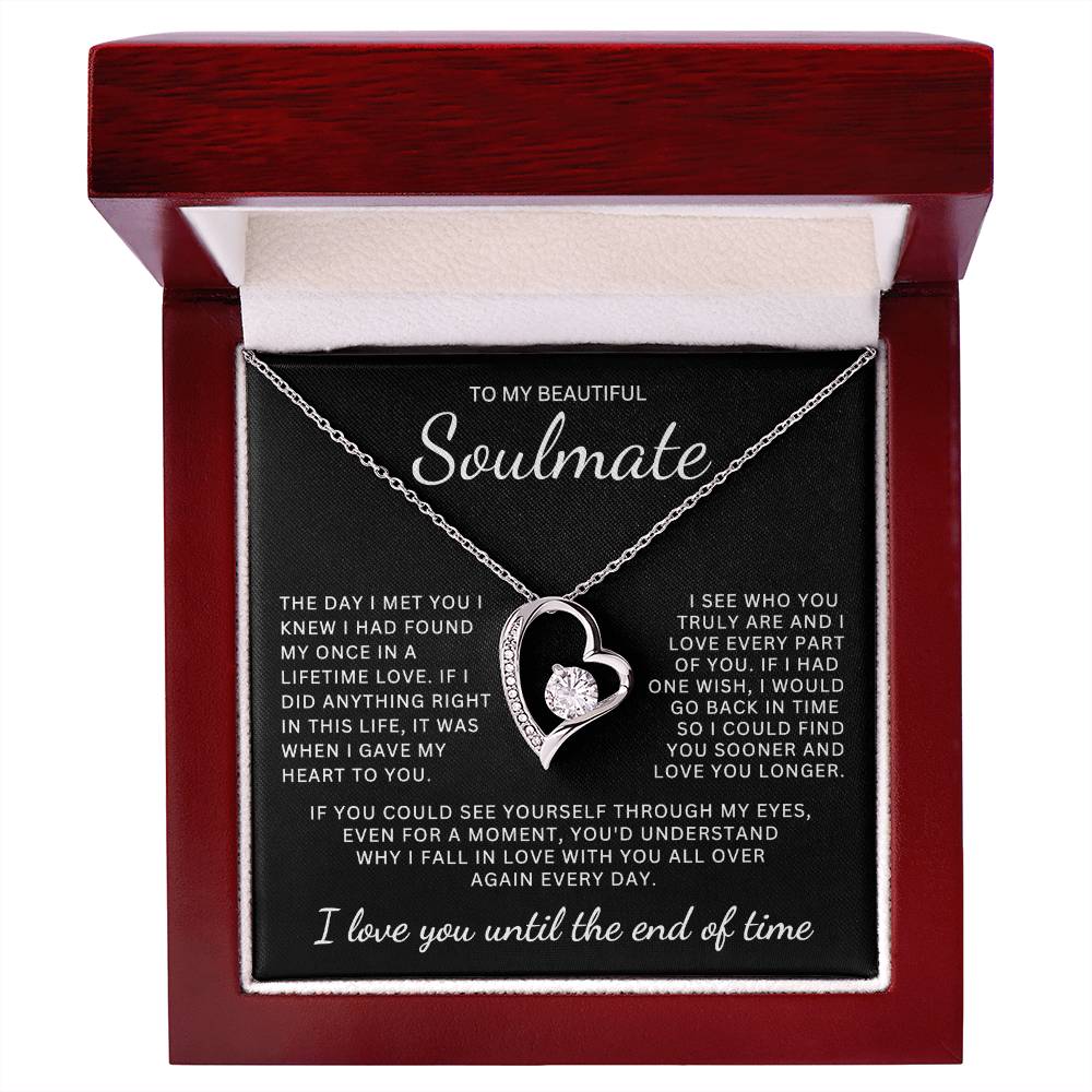 Gift for Soulmate "Who You Truly Are" Forever Love Necklace