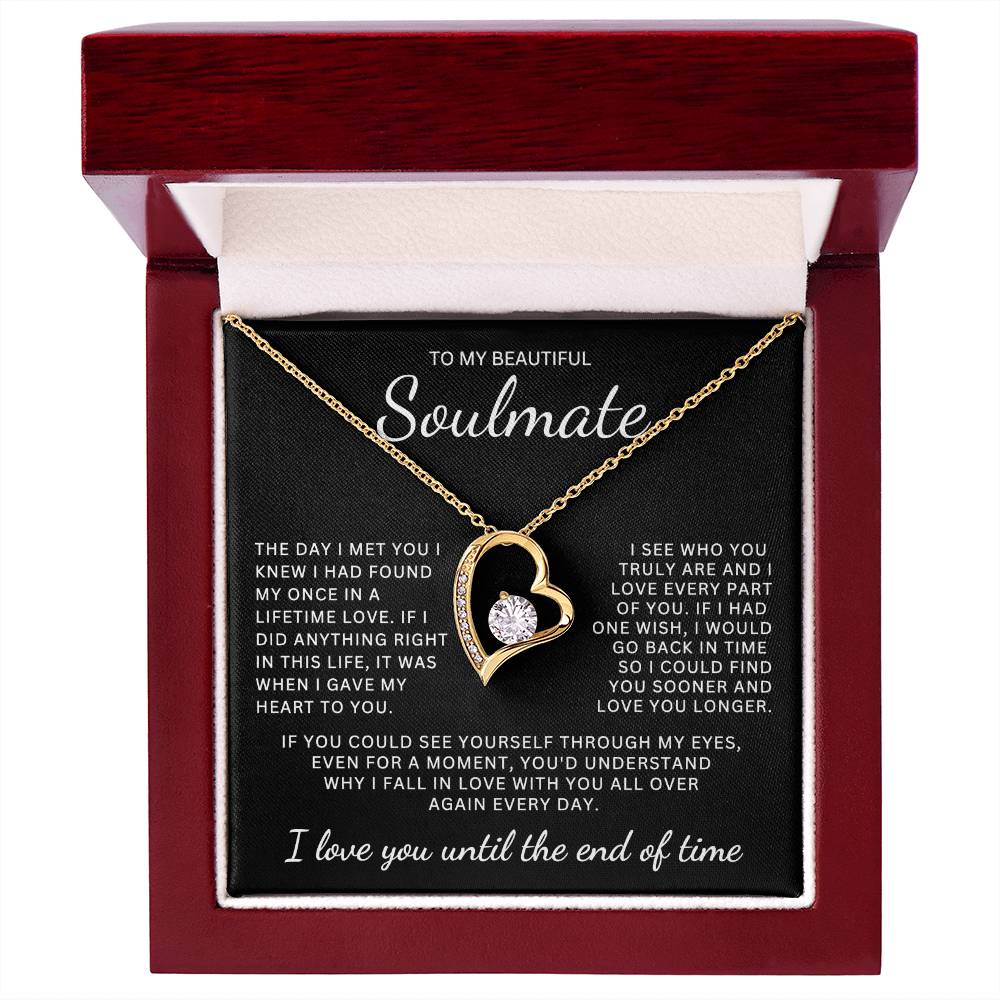 Gift for Soulmate "Who You Truly Are" Forever Love Necklace