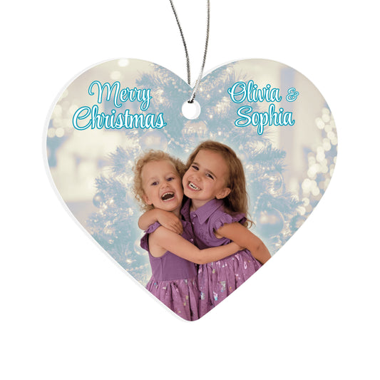 Olivia and Sophia Christmas Ornament