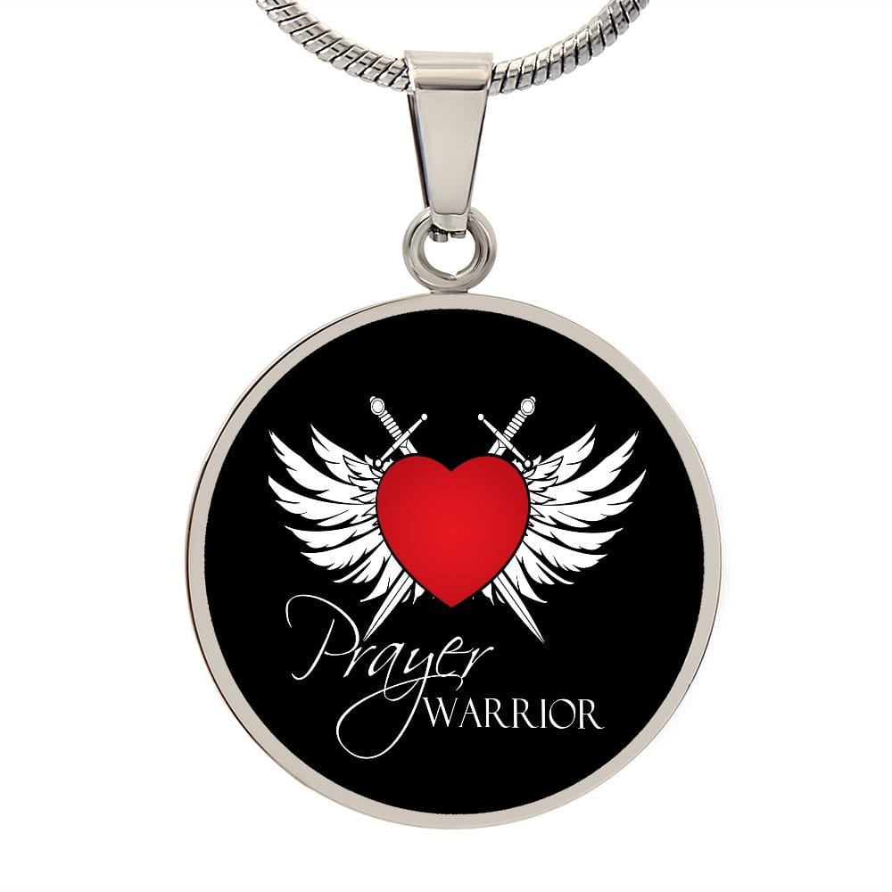 Prayer Warrior Necklace - Black Backgroiund