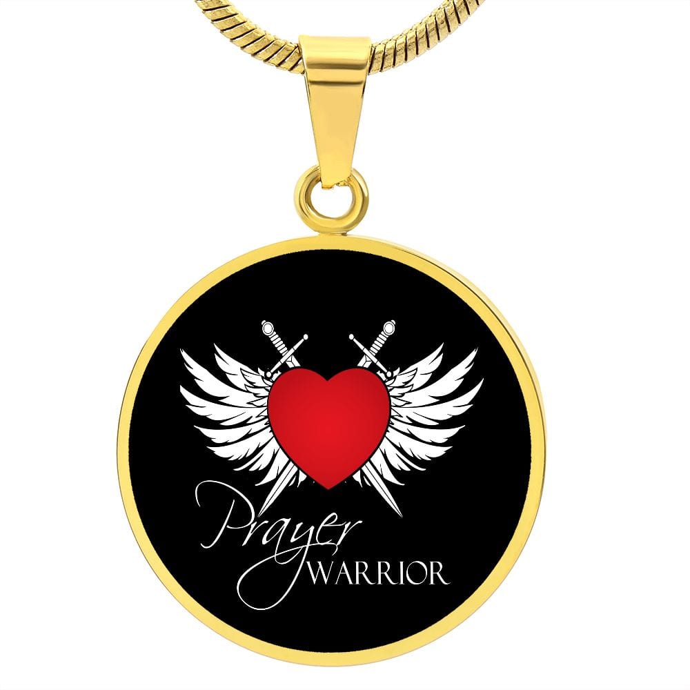 Prayer Warrior Necklace - Black Backgroiund